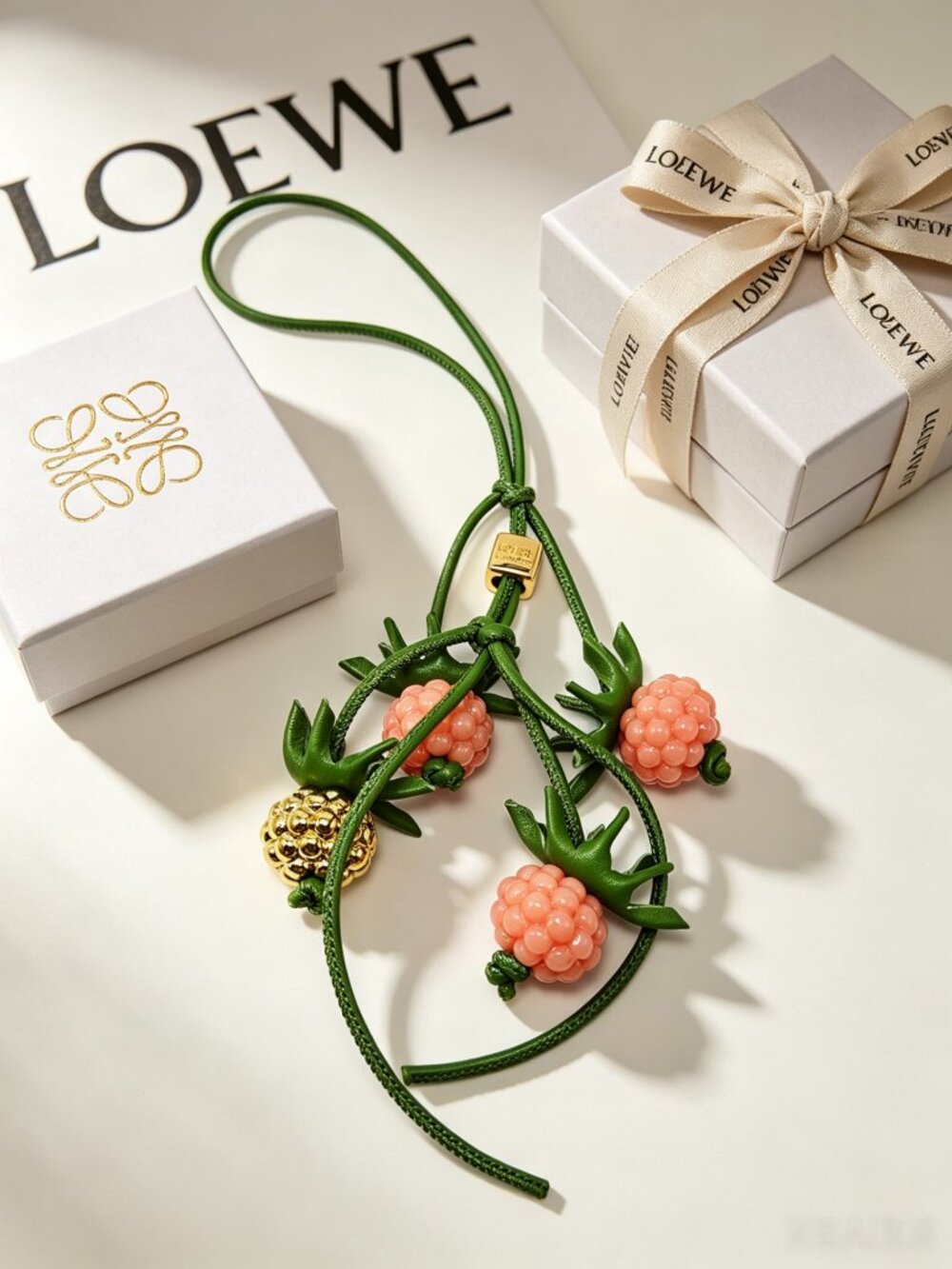 Loewe Raspberry Bag Charm - Picture 3 of 8